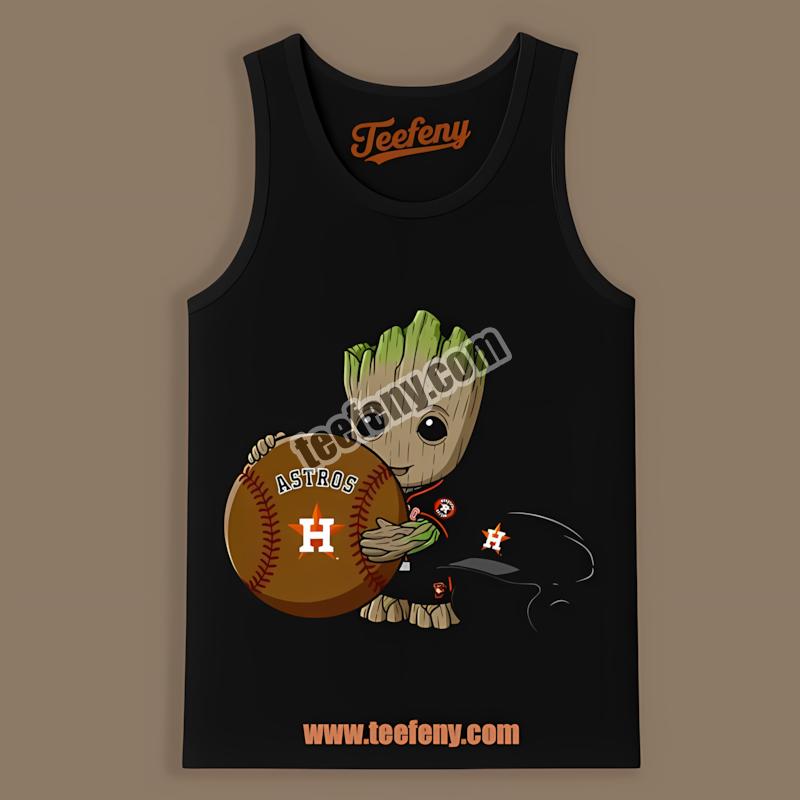 Houston Astros Groot Baseball Trendy Tanktop Houston Astros Groot Baseball Trendy Tanktop