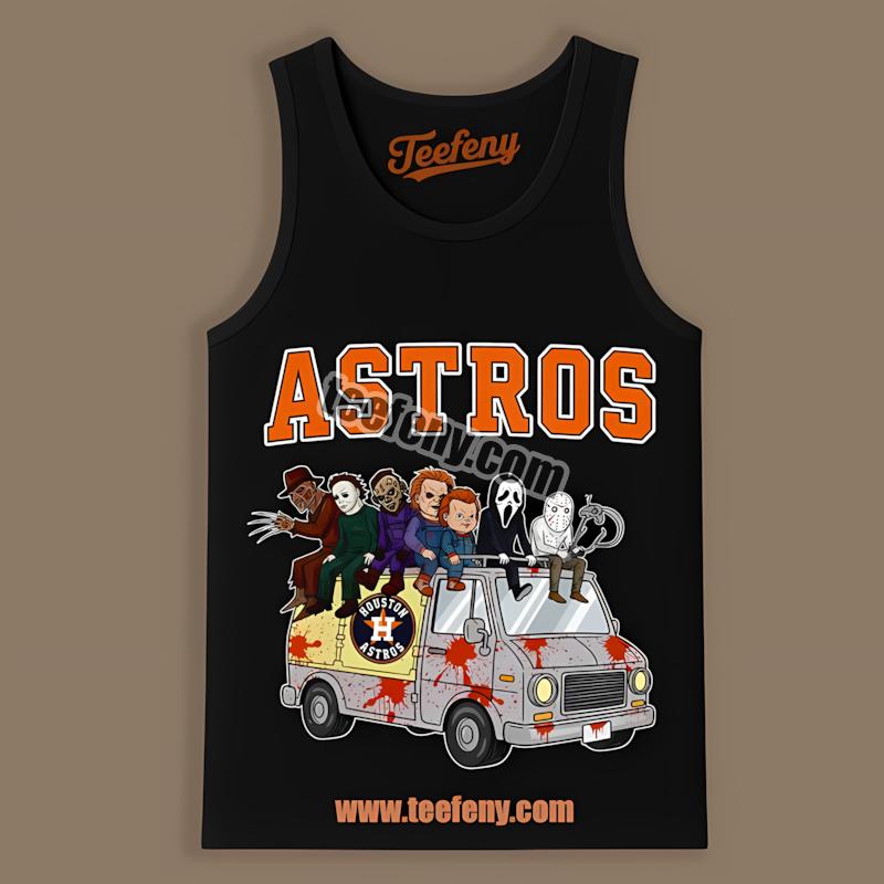 Houston Astros Halloween Characters On Bus Tanktop Idea Houston Astros Halloween Characters On Bus Tanktop Idea