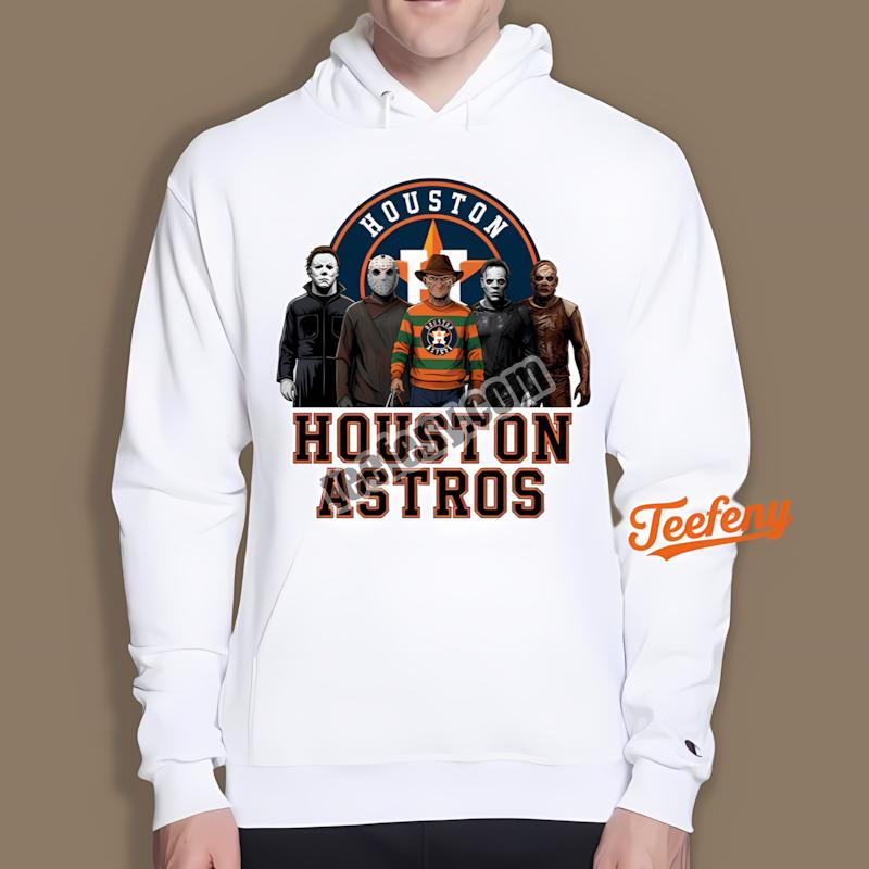 Houston Astros Halloween Horror Killers Cheap Custom Hoodie Houston Astros Halloween Horror Killers Cheap Custom Hoodie