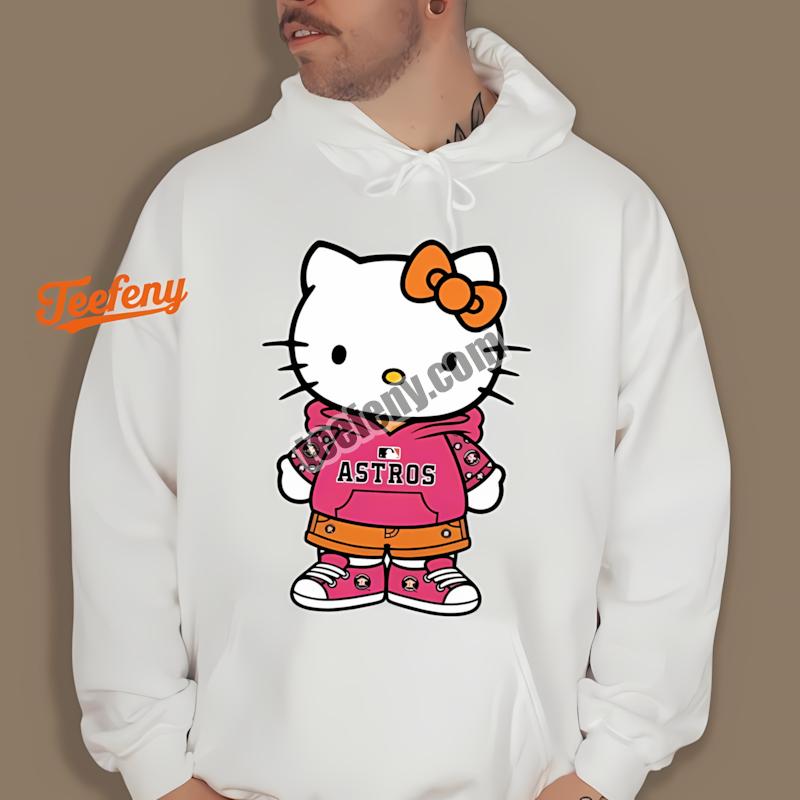 Houston Astros Hello Kitty Hoodie Printing Houston Astros Hello Kitty Hoodie Printing
