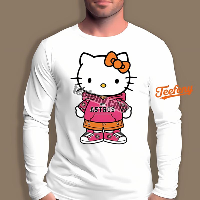 Houston Astros Hello Kitty Long Sleeve Printing Houston Astros Hello Kitty Long Sleeve Printing
