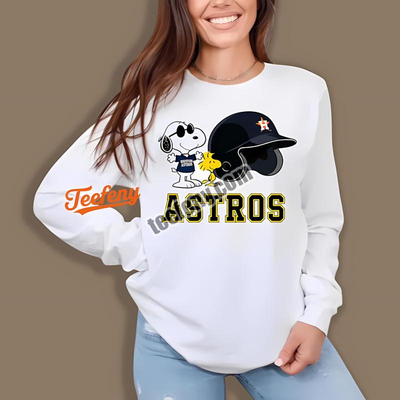 Houston Astros Helmet Vs Snoopy Woodstock Cool Long Sleeve Houston Astros Helmet Vs Snoopy Woodstock Cool Long Sleeve