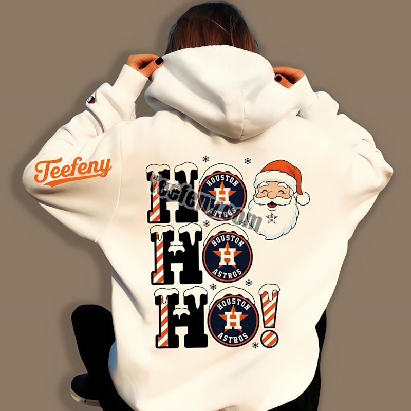 Houston Astros Ho Ho Ho Santa Christmas Soft Hoodie Houston Astros Ho Ho Ho Santa Christmas Soft Hoodie