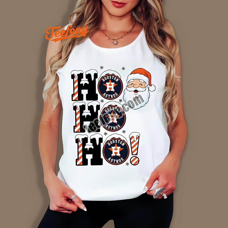 Houston Astros Ho Ho Ho Santa Christmas Soft Tanktop Houston Astros Ho Ho Ho Santa Christmas Soft Tanktop