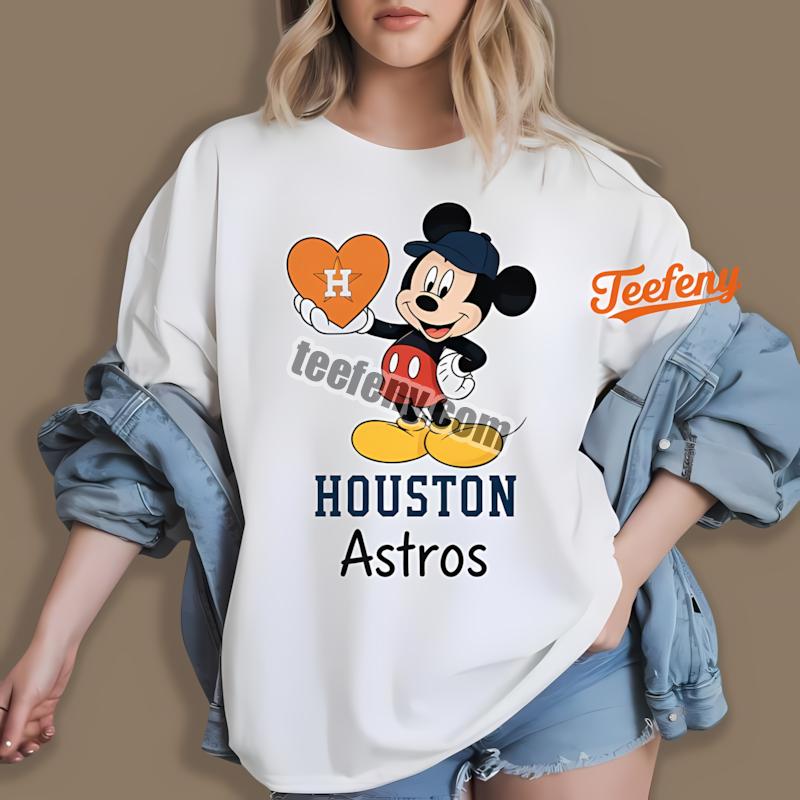 Houston Astros Mickey Heart Best Shirt