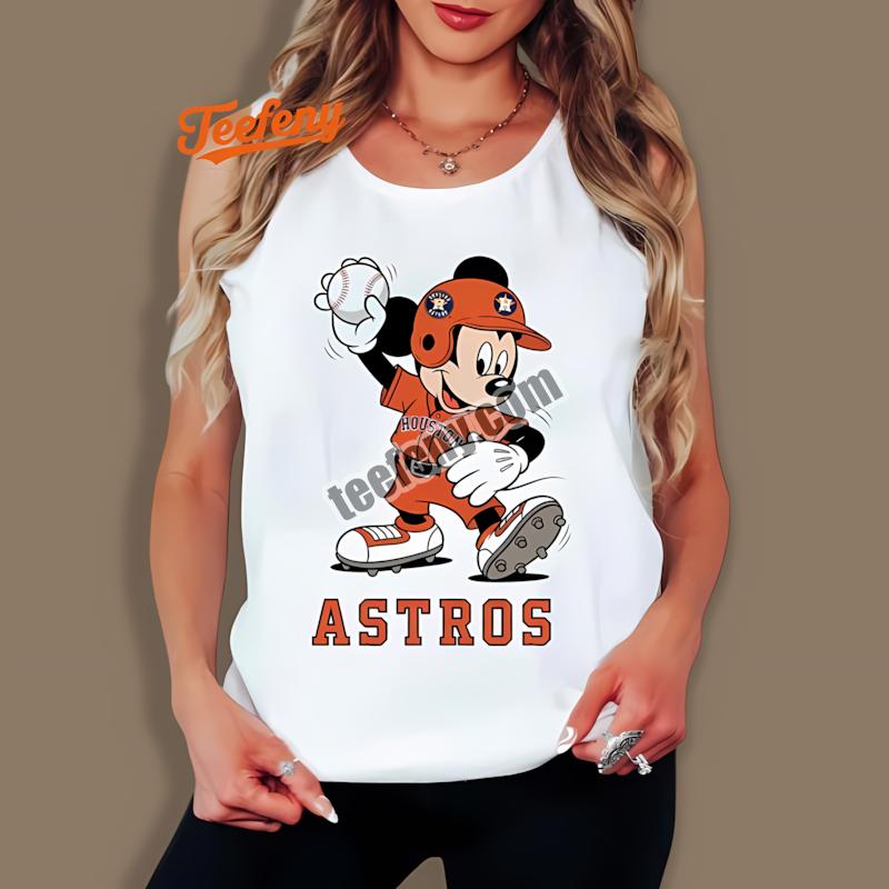Houston Astros Mickey Quarterback Baseball Tanktop Printing Houston Astros Mickey Quarterback Baseball Tanktop Printing