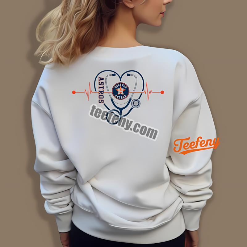 Houston Astros Nurse Heartbeat Best Long Sleeve Houston Astros Nurse Heartbeat Best Long Sleeve