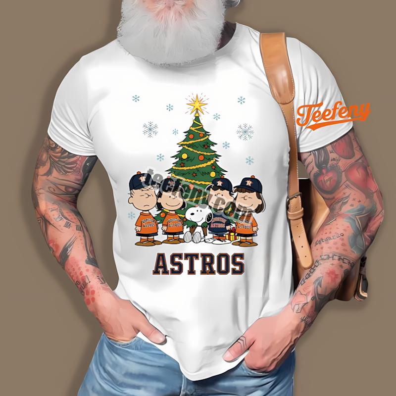 Houston Astros Peanuts Christmas Casual Shirt