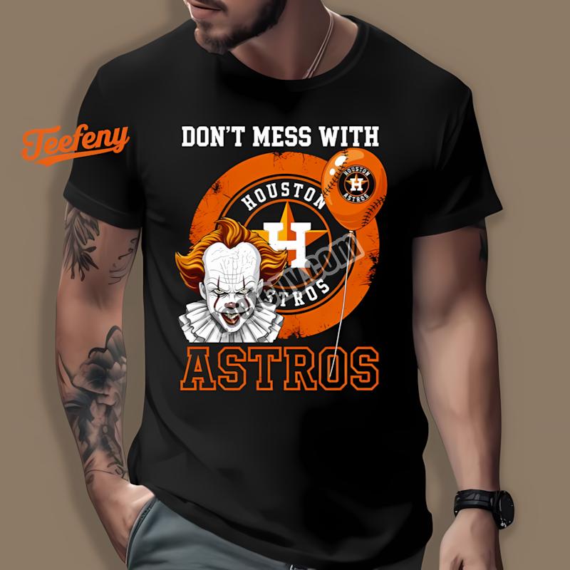 Houston Astros Pennywise Halloween Cheap Graphic Shirt