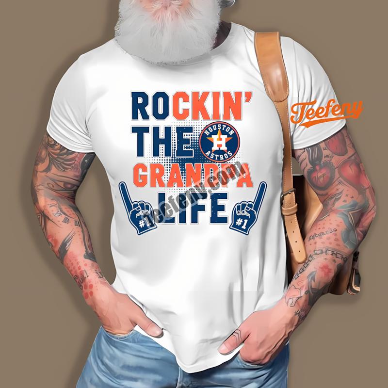 Houston Astros Rockin The Grandpa Life Soft Shirt