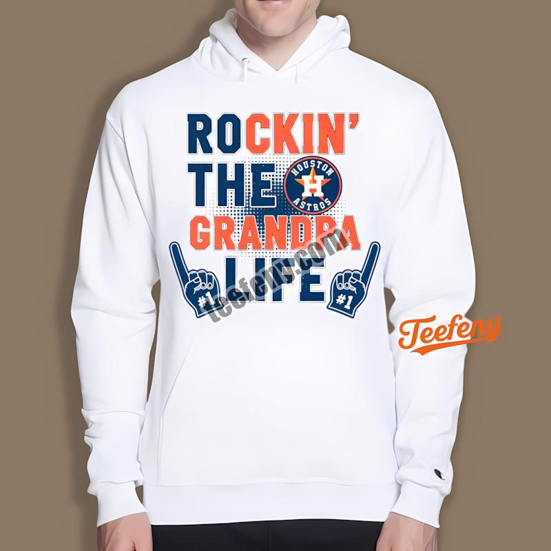 Houston Astros Rockin The Grandpa Life Soft Hoodie Houston Astros Rockin The Grandpa Life Soft Hoodie
