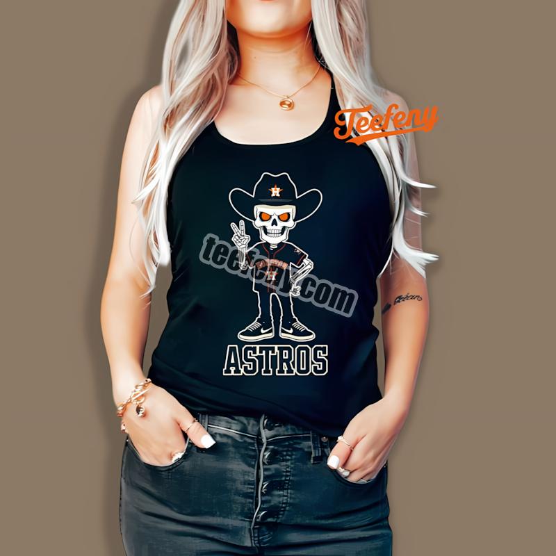 Houston Astros Skeleton Cowboy Best Tanktop Houston Astros Skeleton Cowboy Best Tanktop