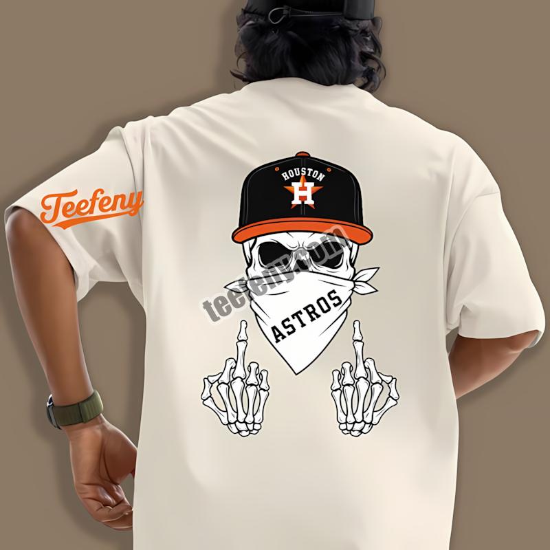 Houston Astros Skull Bandana Custom Shirt