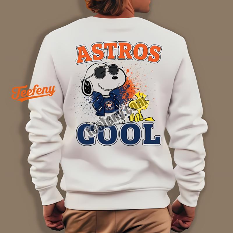 Houston Astros Snoopy Cool Custom Long Sleeve Houston Astros Snoopy Cool Custom Long Sleeve