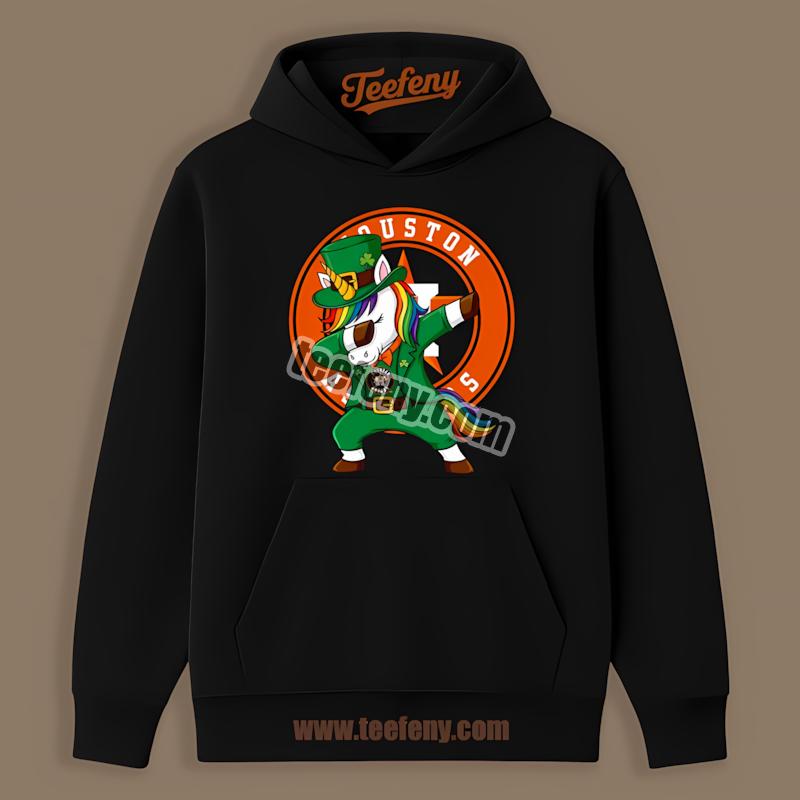 Houston Astros St Patricks Day Vs Dabbing Unicorn Funny Hoodie Houston Astros St Patricks Day Vs Dabbing Unicorn Funny Hoodie