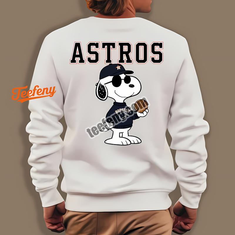 Houston Astros Vs Cool Snoopy Retro Long Sleeve Houston Astros Vs Cool Snoopy Retro Long Sleeve