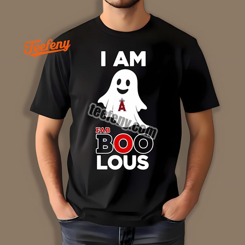 I Am Fab Boo Lous Los Angeles Angels Ghost Halloween Shirt