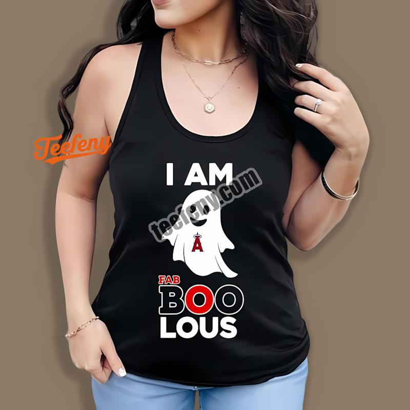 I Am Fab Boo Lous Los Angeles Angels Ghost Halloween Tanktop I Am Fab Boo Lous Los Angeles Angels Ghost Halloween Tanktop
