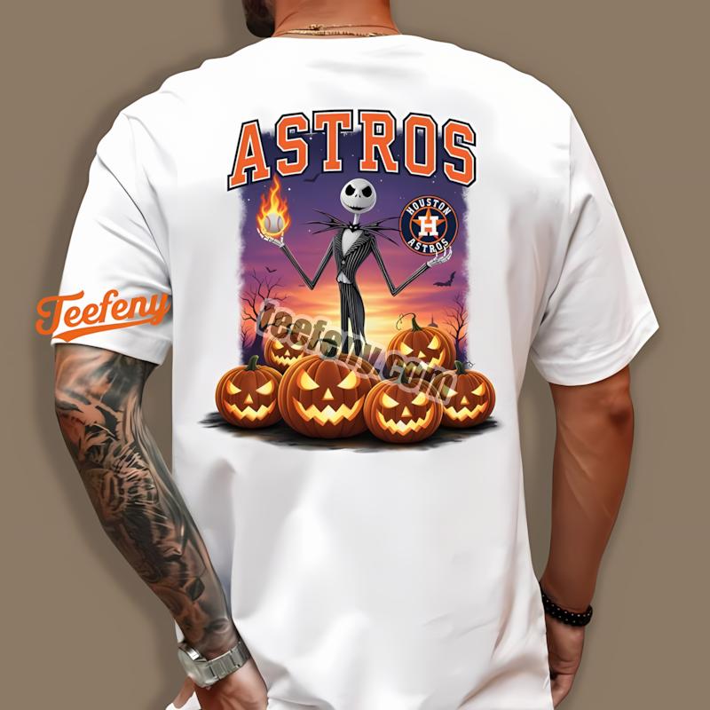 Jack Skellington Houston Astros Halloween Shirt Printing