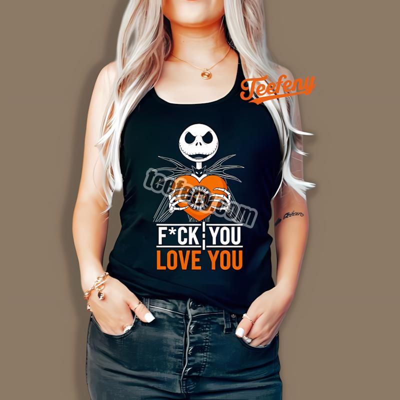 Jack Skellington Houston Astros Heart Cotton Tanktop Jack Skellington Houston Astros Heart Cotton Tanktop