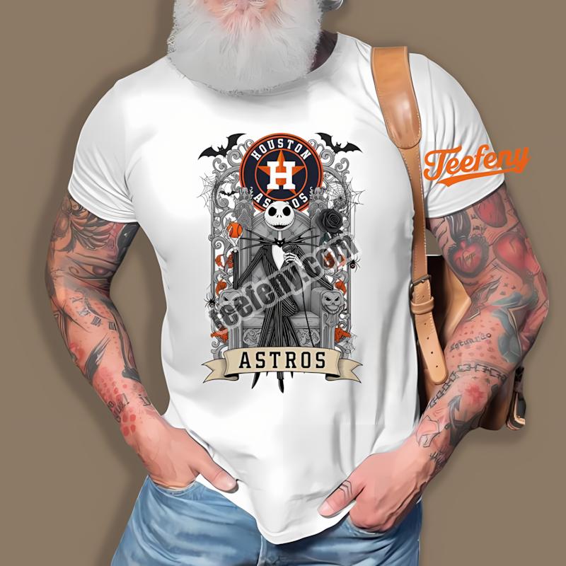 Jack Skellington Houston Astros Throne Classic Shirt