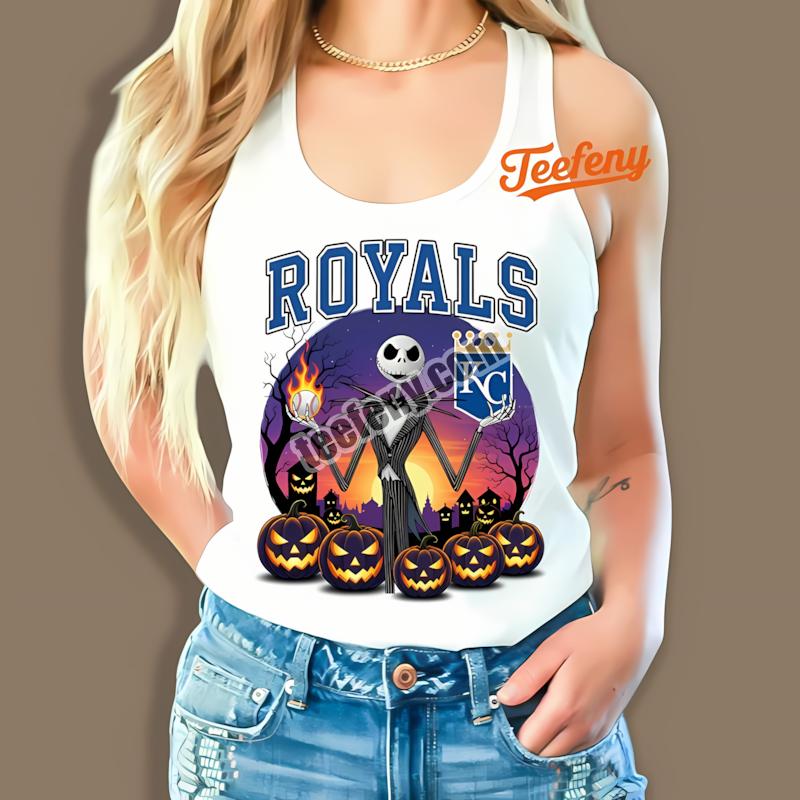 Jack Skellington Kansas City Royals Halloween Cool Tanktop Jack Skellington Kansas City Royals Halloween Cool Tanktop
