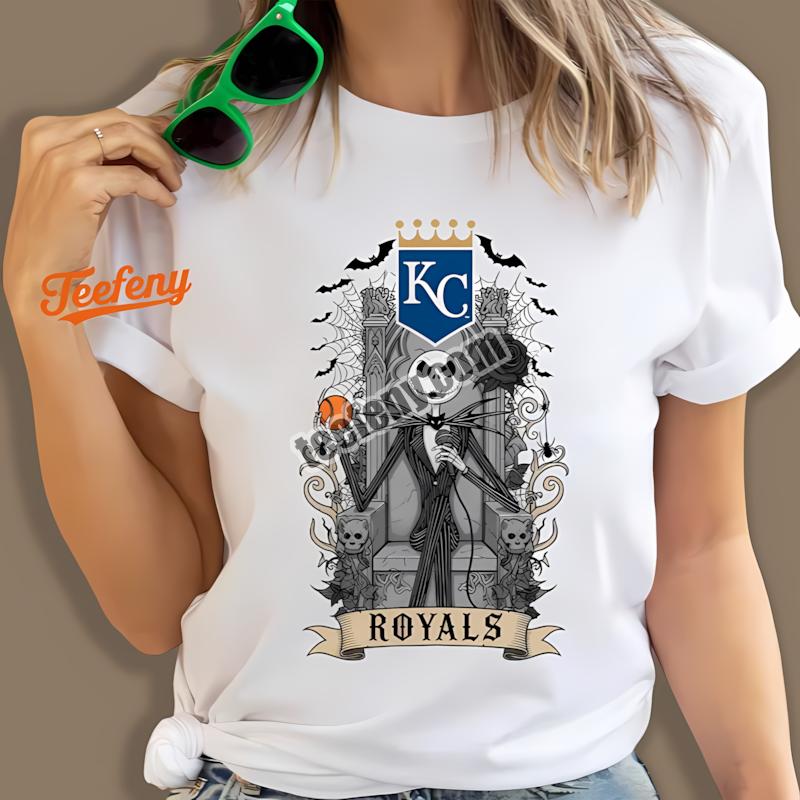 Jack Skellington Kansas City Royals Throne Mens Graphic Shirt