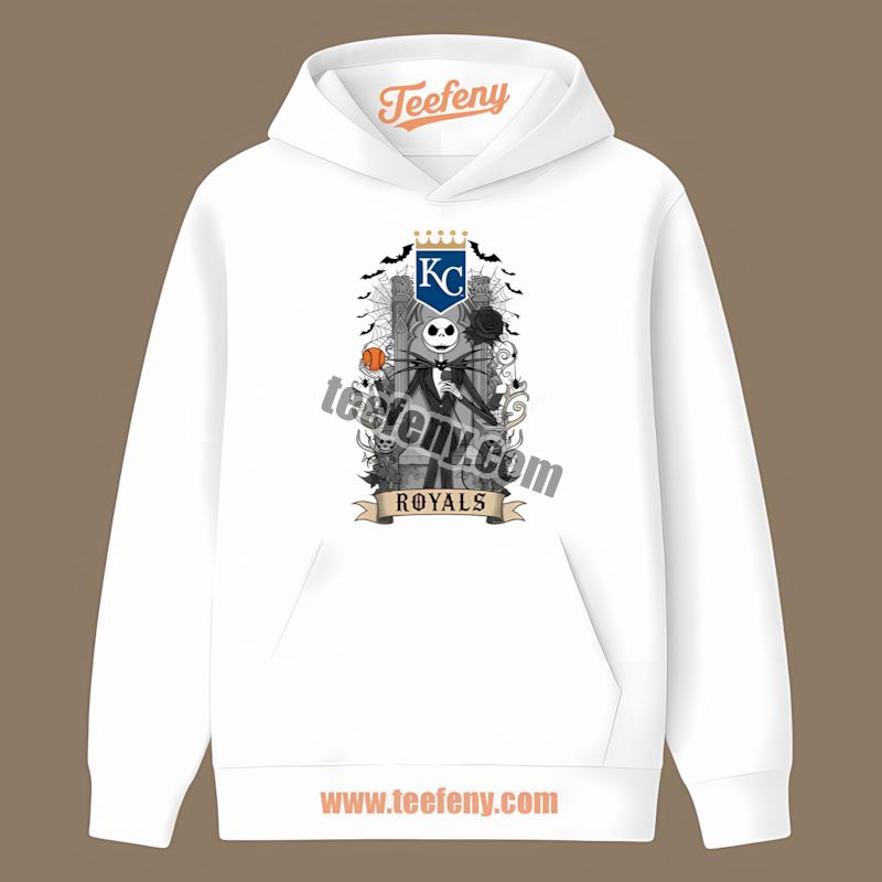 Jack Skellington Kansas City Royals Throne Mens Graphic Hoodie Jack Skellington Kansas City Royals Throne Mens Graphic Hoodie