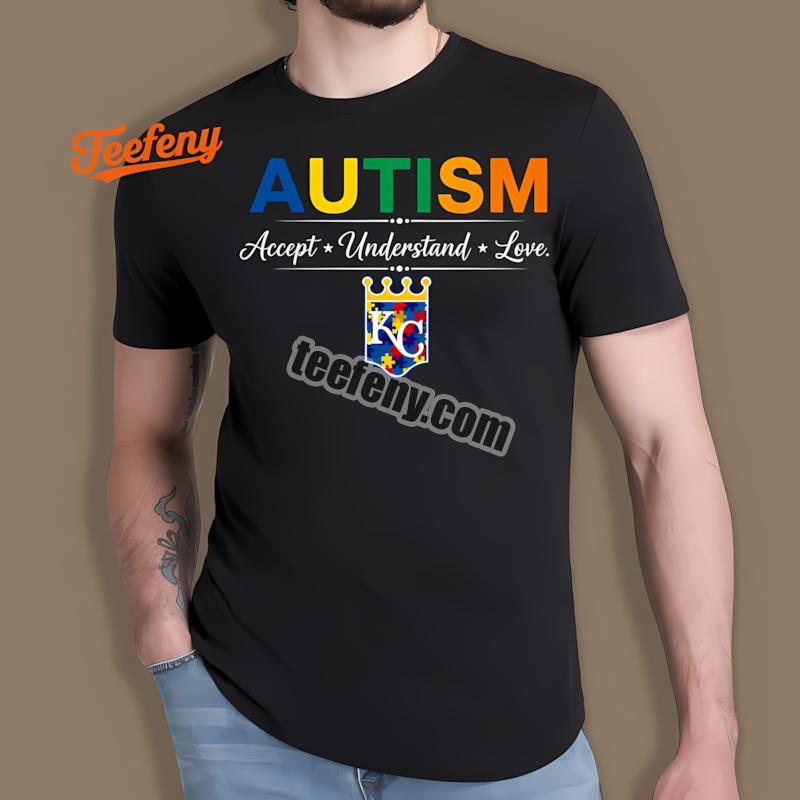 Kansas City Royals Autism Awareness Accept Understand Love Trendy Shirt