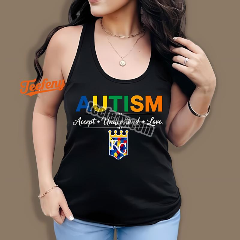 Kansas City Royals Autism Awareness Accept Understand Love Trendy Tanktop Kansas City Royals Autism Awareness Accept Understand Love Trendy Tanktop