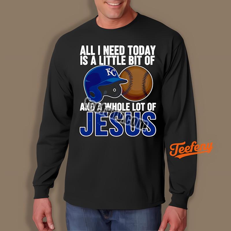 Kansas City Royals Baseball And Jesus Cheap Custom Long Sleeve Kansas City Royals Baseball And Jesus Cheap Custom Long Sleeve