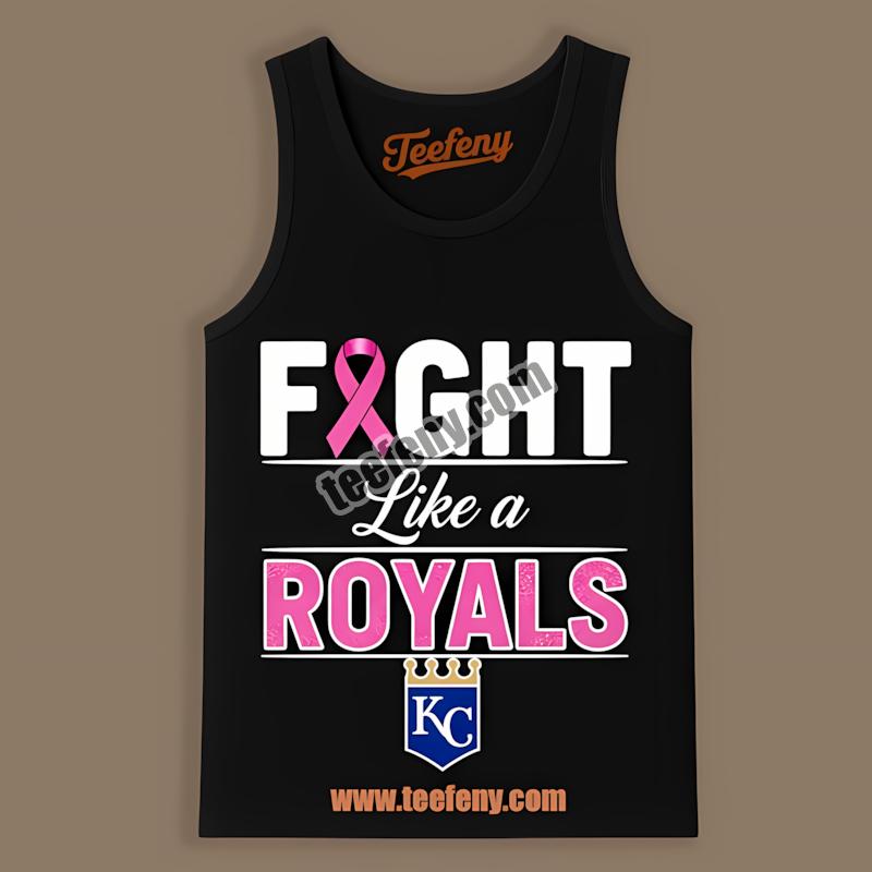 Kansas City Royals Breast Cancer Awareness Fight Like Cheap Custom Tanktop Kansas City Royals Breast Cancer Awareness Fight Like Cheap Custom Tanktop