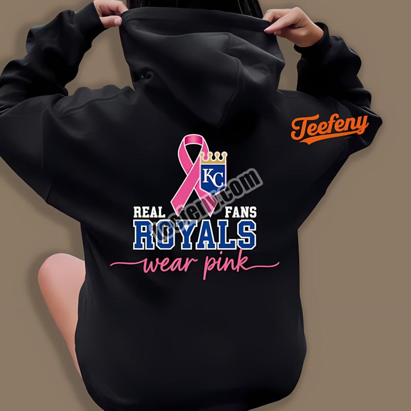 Kansas City Royals Breast Cancer Awareness Wear Pink Regular Hoodie Kansas City Royals Breast Cancer Awareness Wear Pink Regular Hoodie