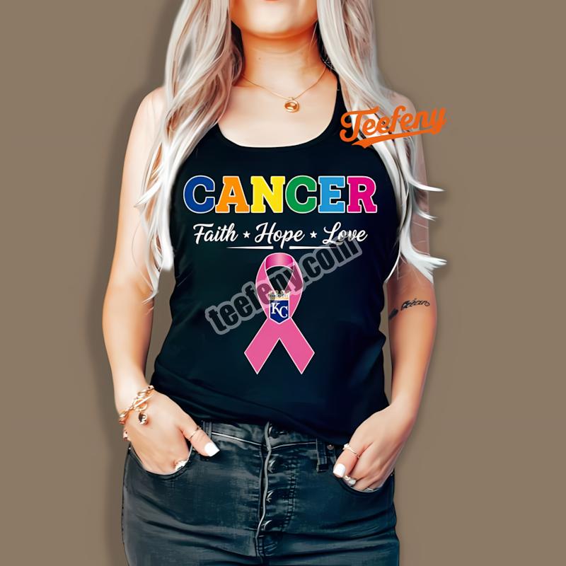 Kansas City Royals Cancer Awareness Faith Hope Love Vintage Tanktop Kansas City Royals Cancer Awareness Faith Hope Love Vintage Tanktop