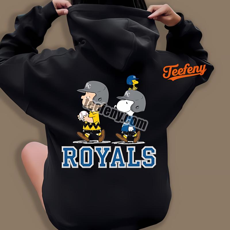 Kansas City Royals Charlie Brown Snoopy Play Together Fashion Hoodie Kansas City Royals Charlie Brown Snoopy Play Together Fashion Hoodie
