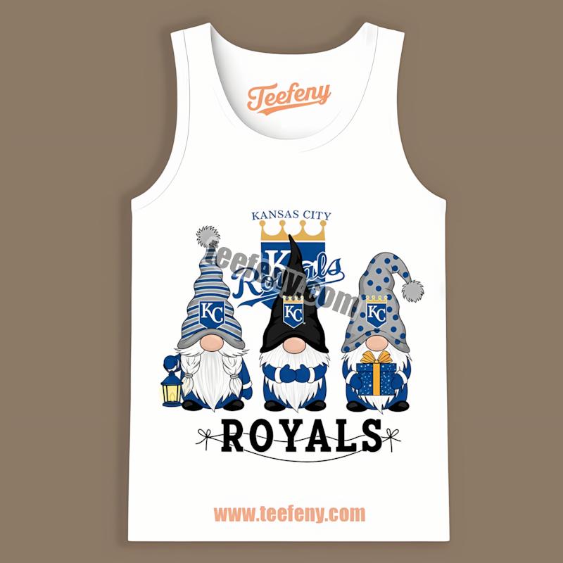 Kansas City Royals Christmas Gnomes Unisex Tanktop Kansas City Royals Christmas Gnomes Unisex Tanktop