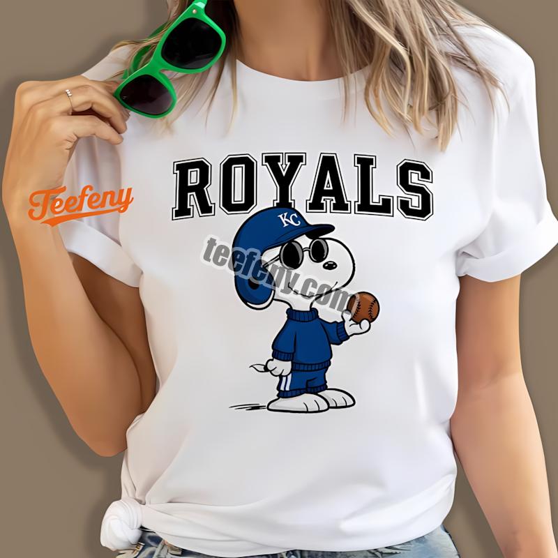 Kansas City Royals Cool Snoopy Mens Graphic Shirt