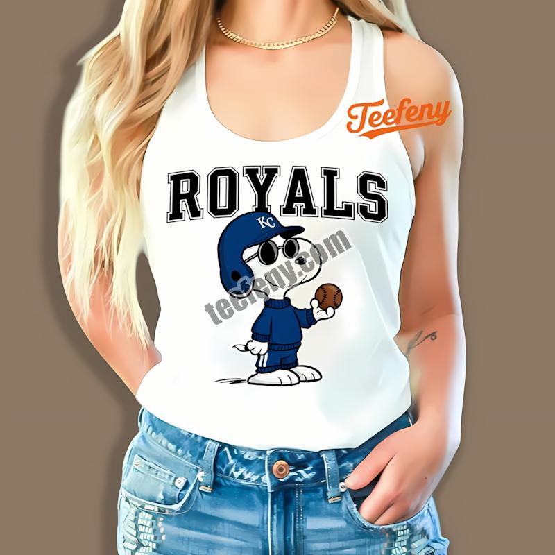 Kansas City Royals Cool Snoopy Mens Graphic Tanktop Kansas City Royals Cool Snoopy Mens Graphic Tanktop