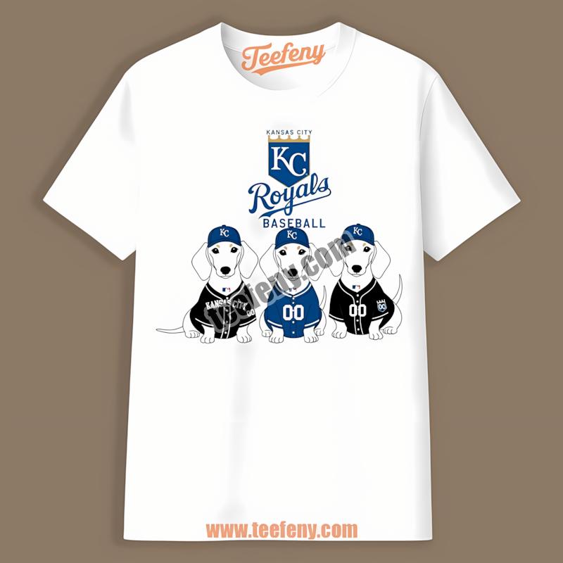 Kansas City Royals Dachshund Dogs Cotton Shirt