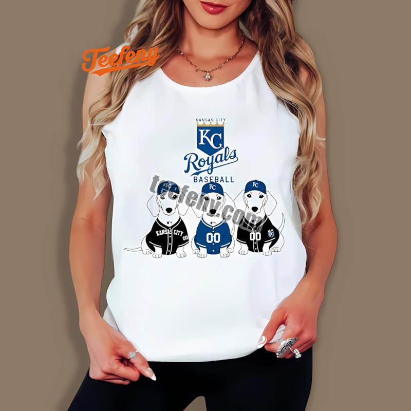 Kansas City Royals Dachshund Dogs Cotton Tanktop Kansas City Royals Dachshund Dogs Cotton Tanktop