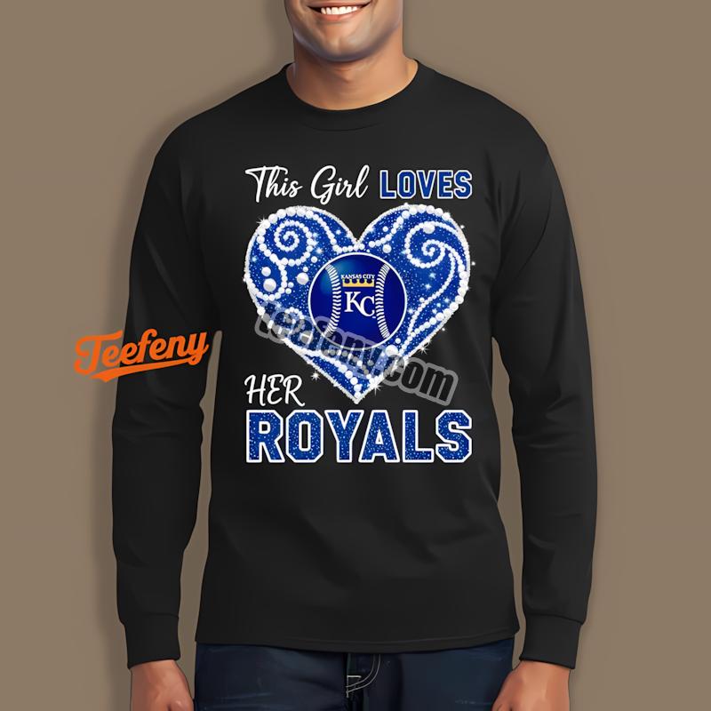 Kansas City Royals Girl Loves Graphic Long Sleeve Kansas City Royals Girl Loves Graphic Long Sleeve