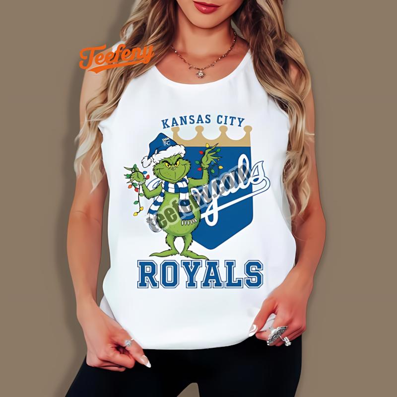 Kansas City Royals Grinch Christmas Retro Tanktop Kansas City Royals Grinch Christmas Retro Tanktop