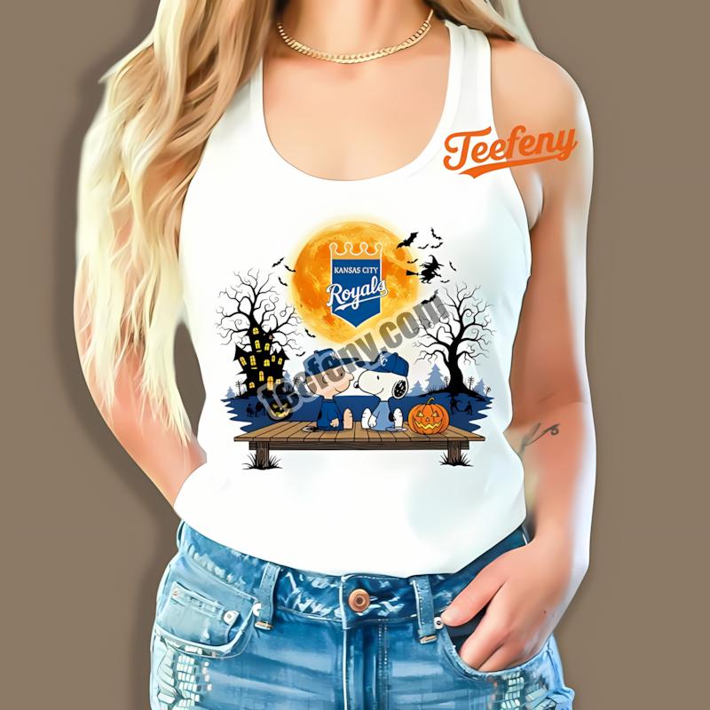 Kansas City Royals Halloween Charlie Brown And Snoopy Cheap Graphic Tanktop Kansas City Royals Halloween Charlie Brown And Snoopy Cheap Graphic Tanktop