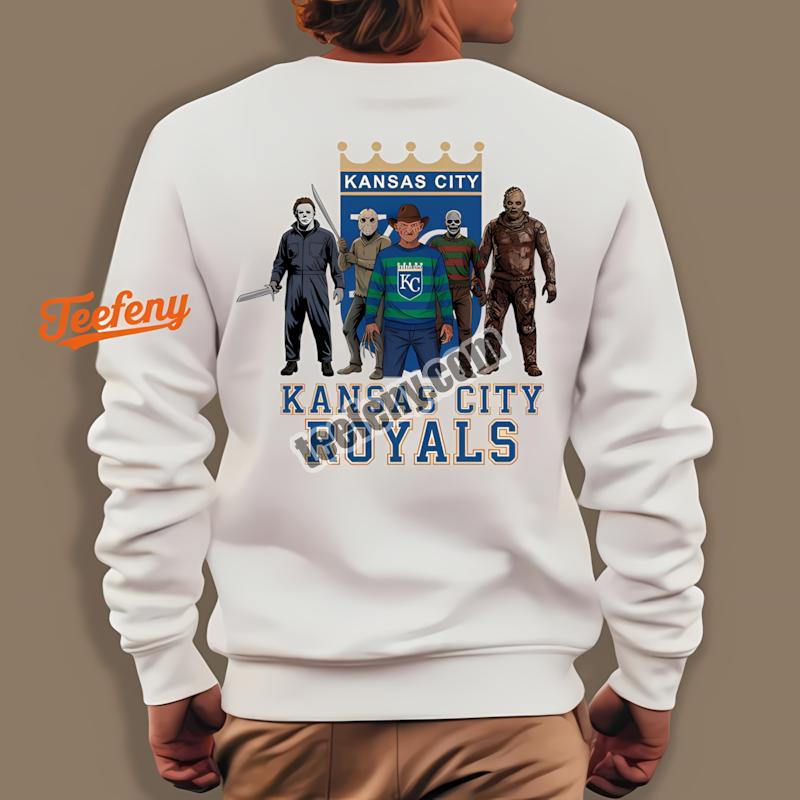 Kansas City Royals Halloween Horror Killers Statement Long Sleeve Kansas City Royals Halloween Horror Killers Statement Long Sleeve