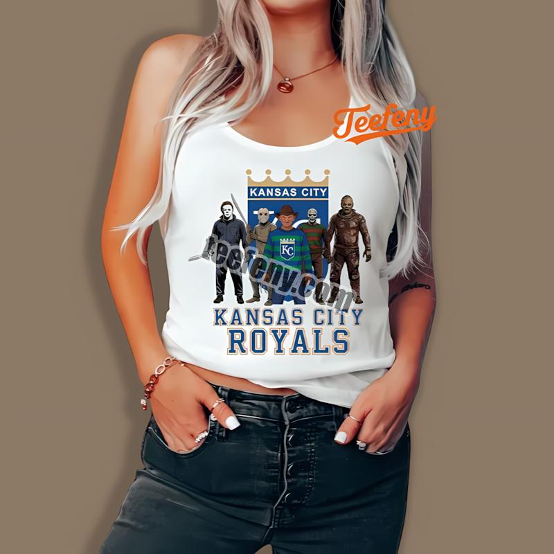 Kansas City Royals Halloween Horror Killers Statement Tanktop Kansas City Royals Halloween Horror Killers Statement Tanktop