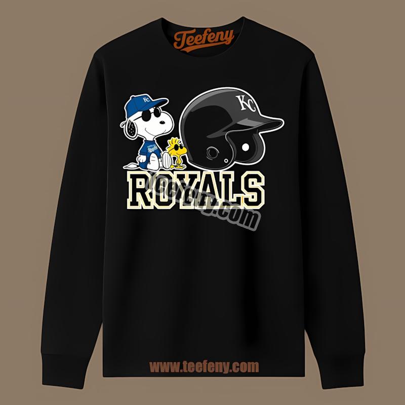 Kansas City Royals Helmet Vs Snoopy And Woodstock Best Long Sleeve Kansas City Royals Helmet Vs Snoopy And Woodstock Best Long Sleeve