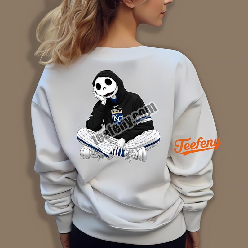Kansas City Royals Jack Skellington Clothing Casual Long Sleeve Kansas City Royals Jack Skellington Clothing Casual Long Sleeve