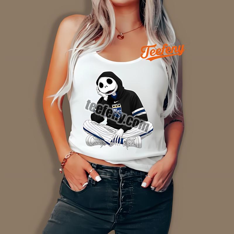 Kansas City Royals Jack Skellington Clothing Casual Tanktop Kansas City Royals Jack Skellington Clothing Casual Tanktop