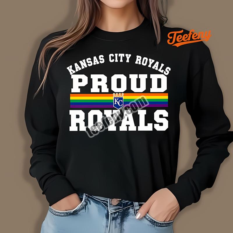 Kansas City Royals Lgbt Pride Mens Graphic Long Sleeve Kansas City Royals Lgbt Pride Mens Graphic Long Sleeve