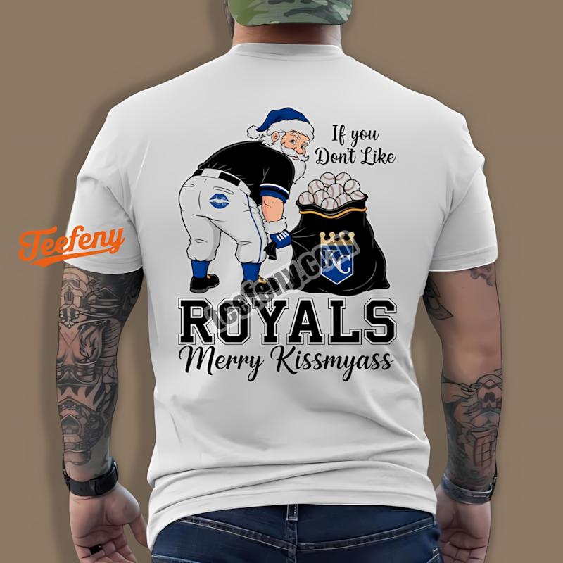 Kansas City Royals Merry Kissmyass Santa Funny Custom Shirt